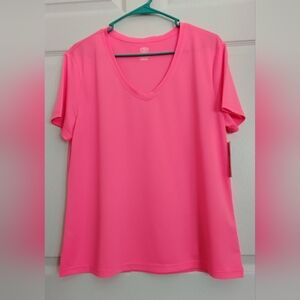 Athletic Works Bright Coral Short Sleeve Tee